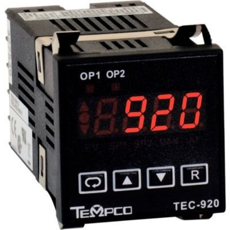 TEMPCO Temperature Control - Prog, 90-250V, Relay2A,  TEC15002